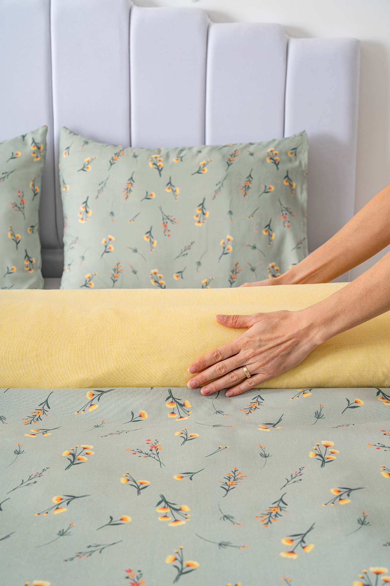 Sabrina Polycotton Double Size Duvet Cover Set, Zipper, 200×215 cm, 3-Piece