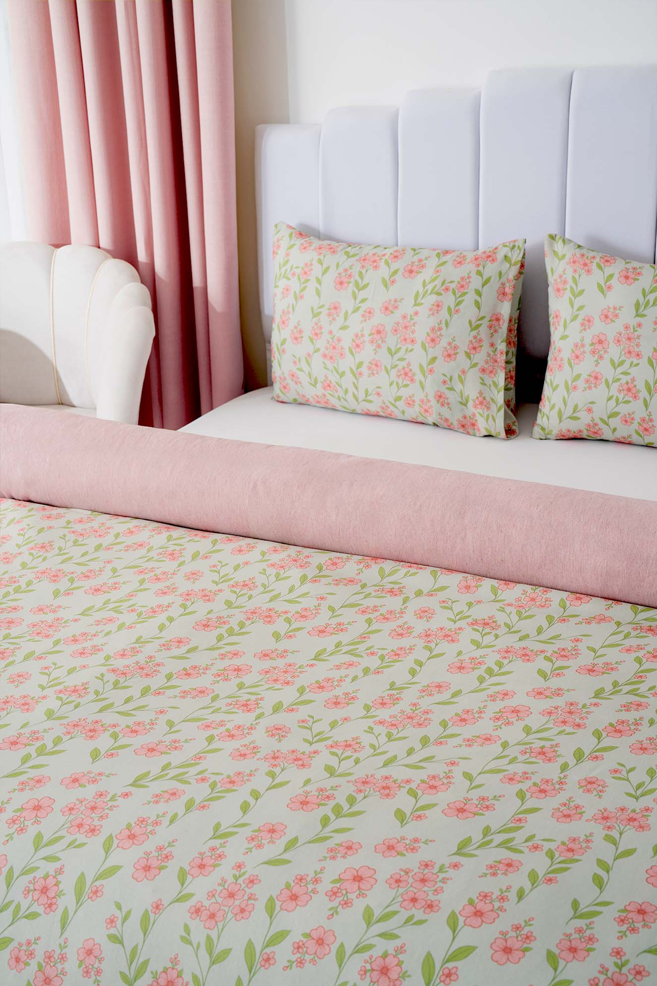 Sara Polycotton Double Size Duvet Cover Set, Zipper, 200×215 cm, 3-Piece