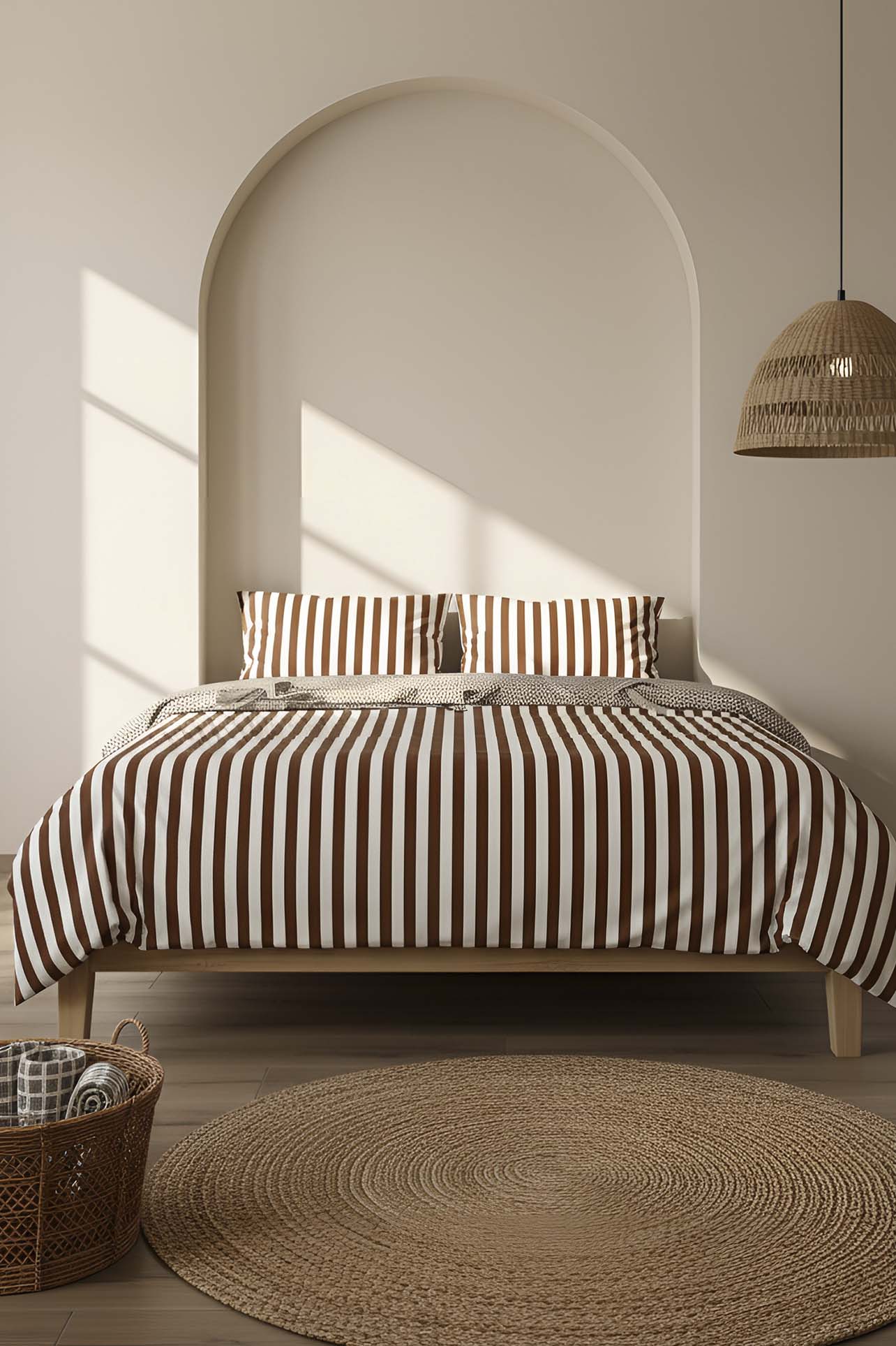 My Sleep Cinnamon Double Size 100% Cotton Duvet Cover Set – 4 Pieces