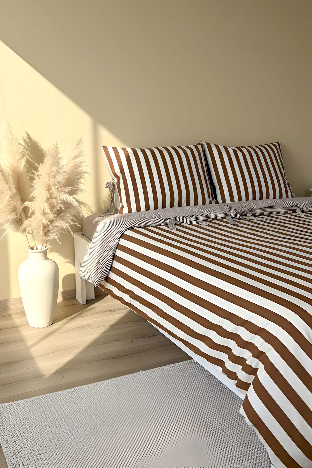 My Sleep Cinnamon Double Size 100% Cotton Duvet Cover Set – 4 Pieces