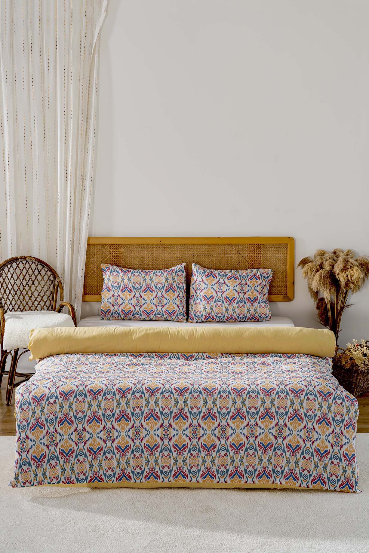 Nivolia Polycotton Double Size Duvet Cover Set, Zipper, 200×215 cm, 3-Piece