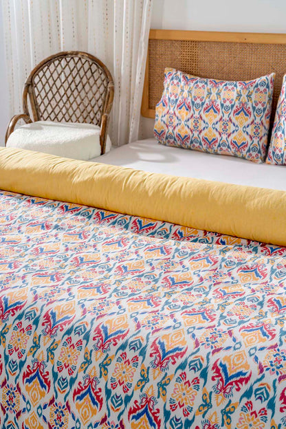 Nivolia Polycotton Double Size Duvet Cover Set, Zipper, 200×215 cm, 3-Piece